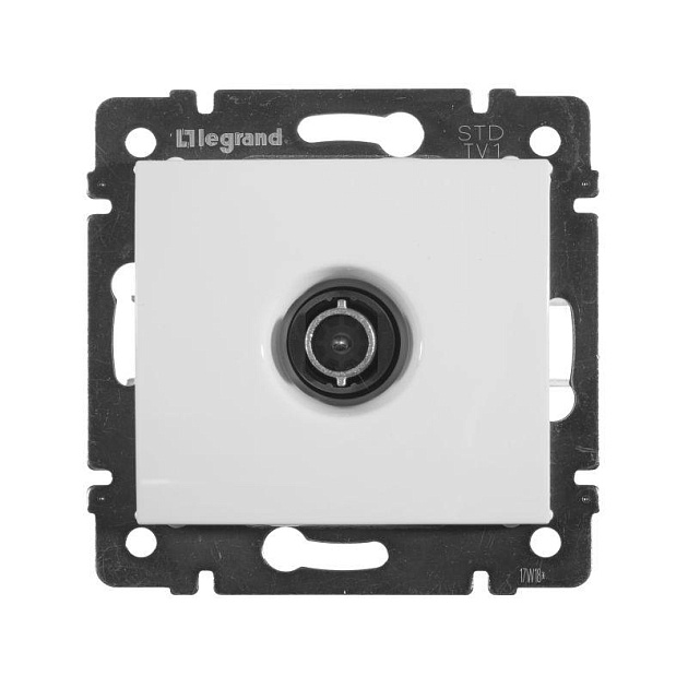 ТВ-розетка Звезда Legrand Valena белая 774429 Фото № 1