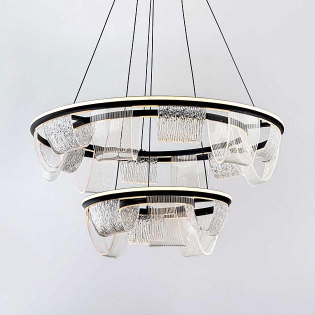 Подвесной cветильник LED4U L7706-800-460 BK Фото № 1