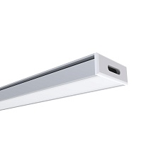 Профиль накладной с рассеивателем серебро 1м. OGM GM-08-05 1