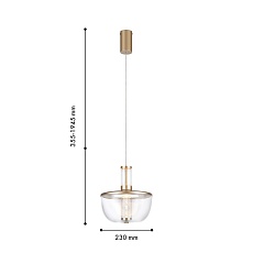Подвесной светодиодный светильник Favourite Flaska 4313-1P 1