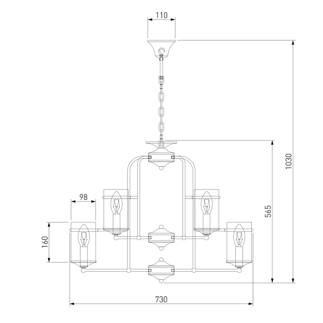 Подвесная люстра Eurosvet 60040/9 античная бронза изображение 2 Подвесная люстра Eurosvet 60040/9 античная бронза Фото № 2
