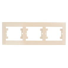 Рамка Makel 3-м Defne горизонт. крем. 42010703