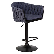 Стул барный DOBRIN LEON (синяя ткань (LAR-275-29)) 9690-LM LEON 3