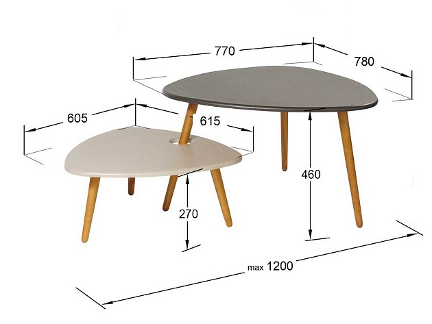 Журнальный стол Мебелик Стилгрей 005018 Фото № 3