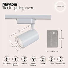 Трековый светильник Maytoni Technical TR003-1-30W4K-W 1