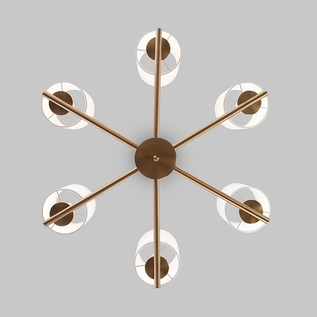 Подвесная люстра Eurosvet Caprera 60146/6 латунь Фото № 3