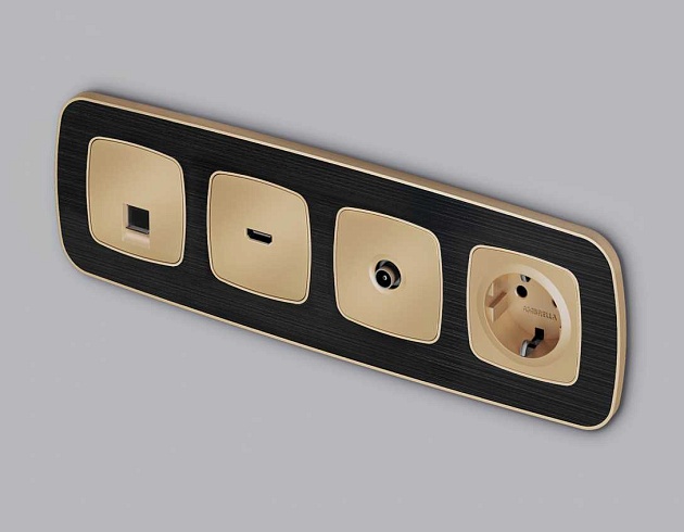 Лицевая панель розетки AMBRELLA VOLT OP6070 изображение 2 Лицевая панель розетки AMBRELLA VOLT OP6070 Фото № 2