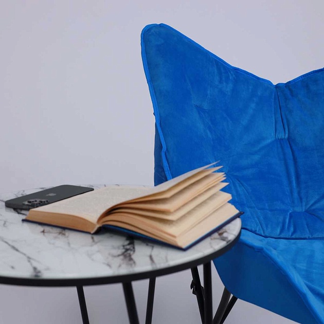 Складной стул AksHome Maggy синий, ткань 86923 изображение 2 Складной стул AksHome Maggy синий, ткань 86923 Фото № 2