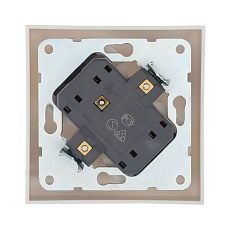 Розетка LK Studio двойная без з/к, со шторками (белый) LK60 863604-1 1