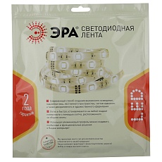 Светодиодная лента ЭРА 14,4W/m 60LED/m 5050SMD белый 5M LS5050-14,4-60-24-33-4000К-5m Б0043114 1