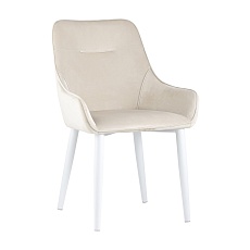 Кухонный стул Stool Group Диана велюр кремовый (ножки белые) MC101-2 KD HLR-2