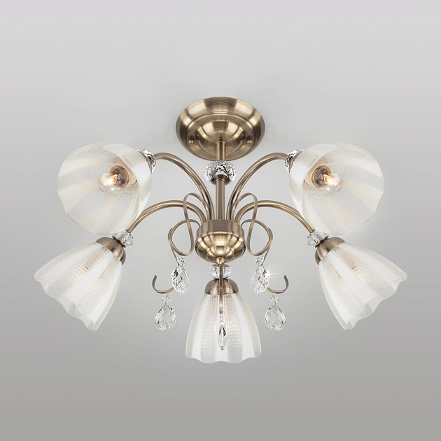 Потолочный светильник Eurosvet 30155/5 античная бронза изображение 3 Потолочный светильник Eurosvet 30155/5 античная бронза Фото № 3