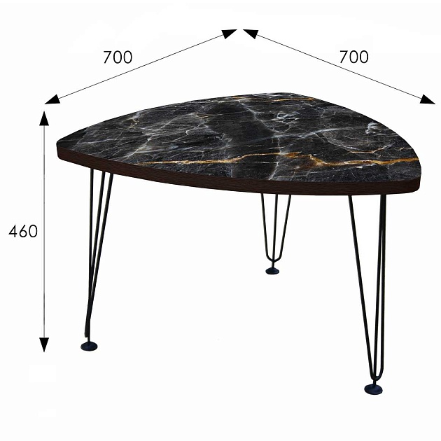 Журнальный стол Мебелик Оникс 1 007646 изображение 3 Журнальный стол Мебелик Оникс 1 007646 Фото № 3