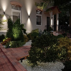 Уличный настенный светодиодный светильник Odeon Light Nature Stima 6648/12WL3 2