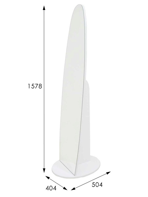 Зеркало напольное Мебелик Стелла 1 008649 изображение 3 Зеркало напольное Мебелик Стелла 1 008649 Фото № 3