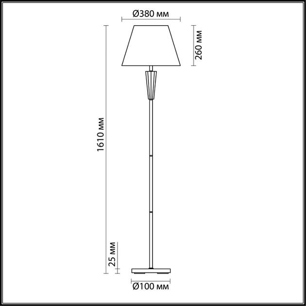 Торшер Lumion Neoclassi Loraine 3733/1F Фото № 3