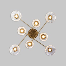 Потолочная светодиодная люстра Eurosvet Ripple 50389 LED латунь 4