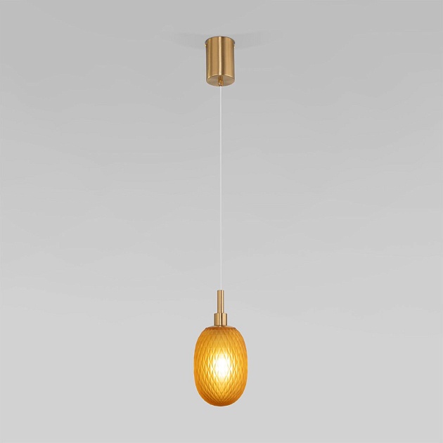 Подвесной светильник Eurosvet Pineapple 50266/1 янтарный Фото № 1