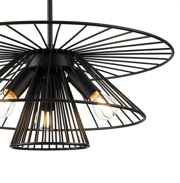 Подвесная люстра Indigo Strato 10016/3P Black V000287 Фото № 2