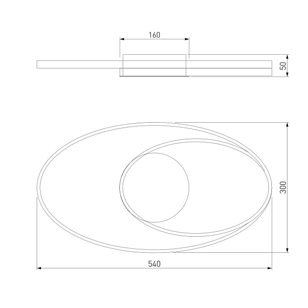 Потолочный светодиодный светильник Eurosvet Caroline 90250/1 Фото № 2