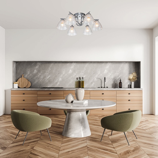 Потолочная люстра Escada Adonis 659/6PL Chrome Фото № 2