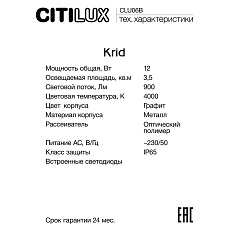Садово-парковый светильник Citilux CLU06B 1