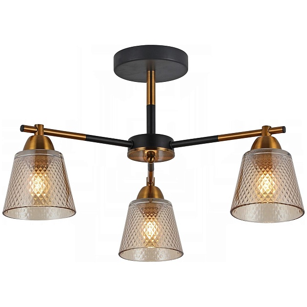 Потолочная люстра Illumico IL8226-3COU-79 BK GD Фото № 1