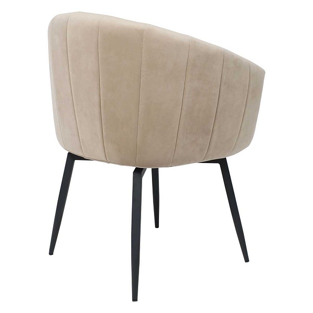 Поворотное кресло AksHome Melon бежевый велюр/черный 102945 Фото № 8