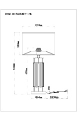 Настольная лампа Arte Lamp Stefania A5053LT-1PB 1