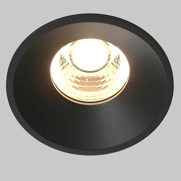 Встраиваемый светодиодный светильник Maytoni Round DL058-7W3K-B Фото № 7