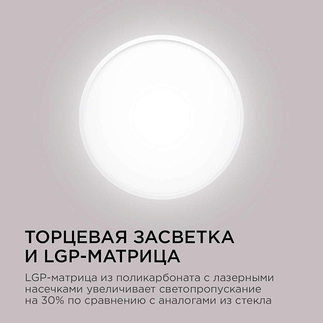 Потолочный светодиодный светильник Apeyron Spin 18-130 Фото № 6