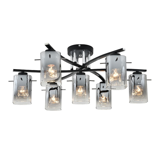 Потолочная люстра Escada Iberis 1101/7P Black изображение 4 Потолочная люстра Escada Iberis 1101/7P Black Фото № 4