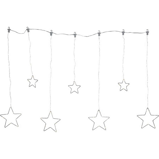 Светодиодная гирлянда Eglo DEW DROP STARS 411385 изображение 1 Светодиодная гирлянда Eglo DEW DROP STARS 411385 Фото № 1
