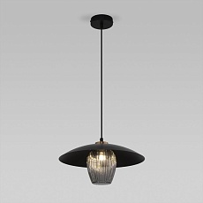 Подвесной светильник Eurosvet Kamari 50259/1 черный/дымчатый