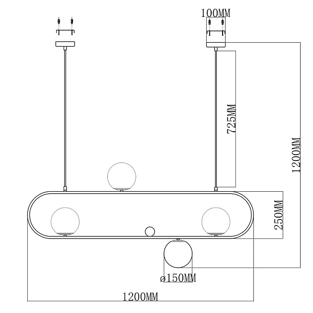 Подвесная люстра Moderli Miya V6030-4P изображение 2 Подвесная люстра Moderli Miya V6030-4P Фото № 2