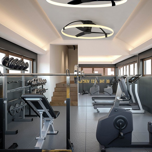 Потолочная светодиодная люстра-вентилятор Mantra Nepal 7531 изображение 4 Потолочная светодиодная люстра-вентилятор Mantra Nepal 7531 Фото № 4