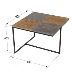 Журнальный стол Мебелик Фьюжн квадро 005013 2