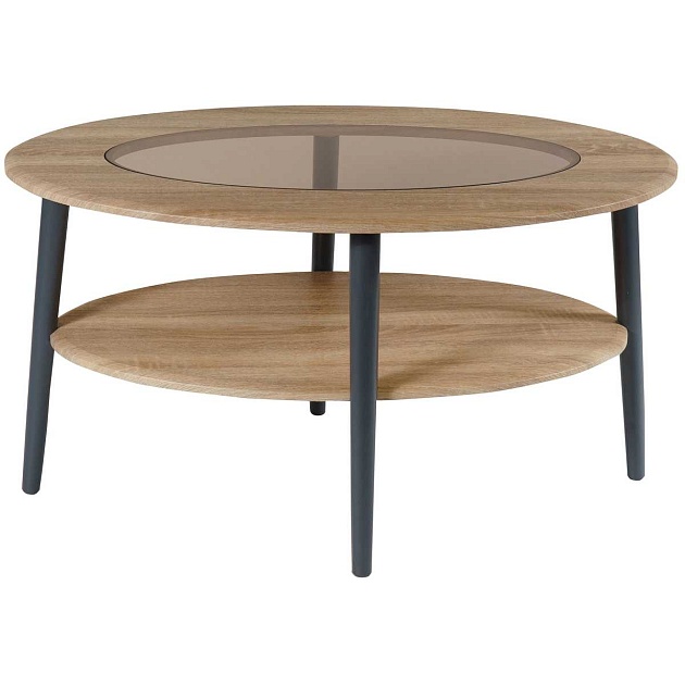 Журнальный стол Мебелик Эль со стеклом СЖС-01 006335 изображение 1 Журнальный стол Мебелик Эль со стеклом СЖС-01 006335 Фото № 1