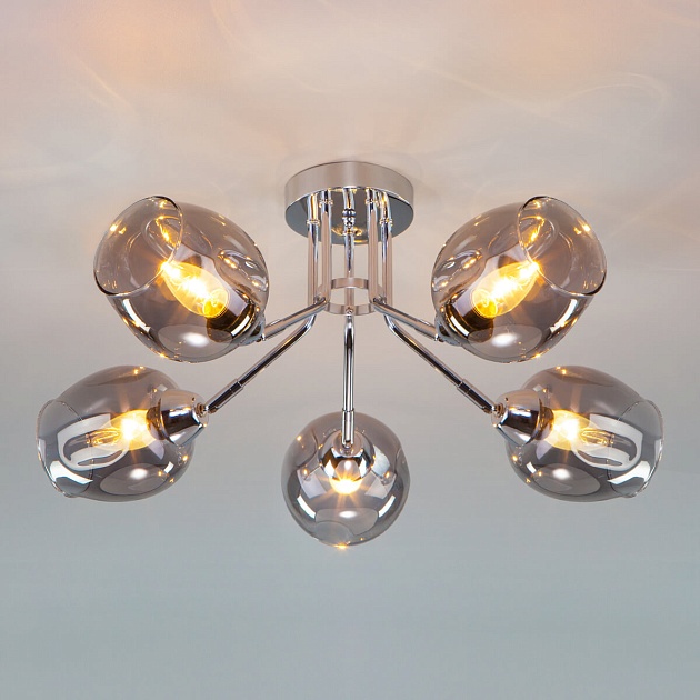 Потолочная люстра Eurosvet Marci 30164/5 хром Фото № 4