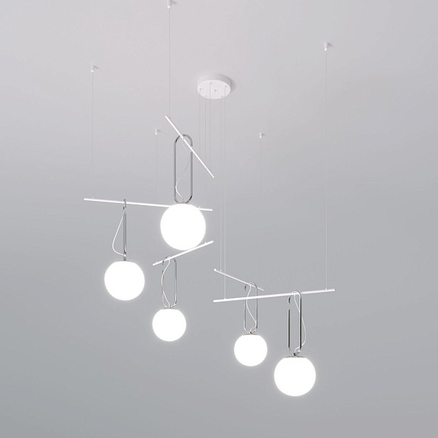 Подвесная люстра Eurosvet Riche 70143/5 белый изображение 4 Подвесная люстра Eurosvet Riche 70143/5 белый Фото № 4