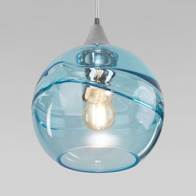 Подвесной светильник Eurosvet Lotus 50221/1 голубой изображение 4 Подвесной светильник Eurosvet Lotus 50221/1 голубой Фото № 4