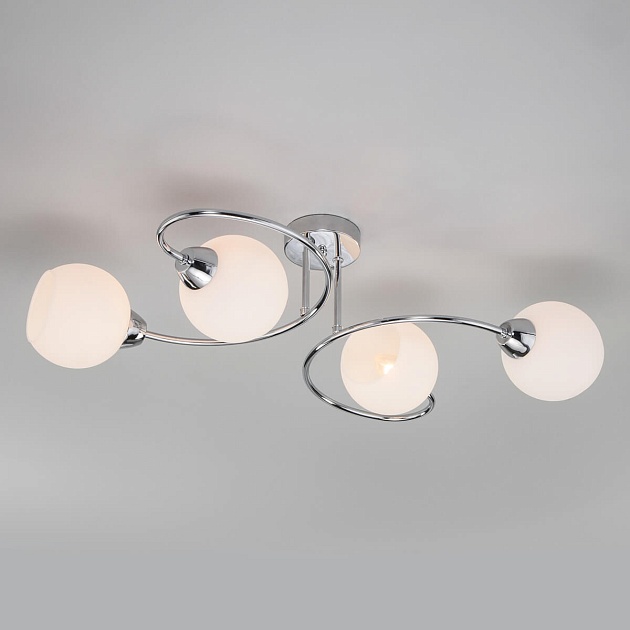 Потолочная люстра Eurosvet Tulia 30136/4 хром Фото № 4