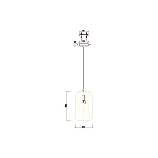 Подвесной светильник Vele Luce Milan VL5724P21 3
