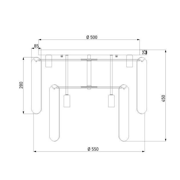 Потолочная люстра Eurosvet Claire 60170 золото Smart Фото № 2
