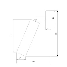 Светодиодный спот Eurosvet Pin 20133/1 LED черный 1