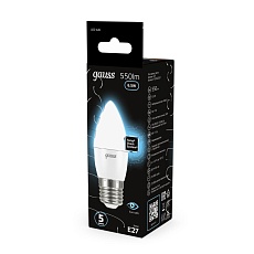 Лампа светодиодная Gauss E27 6.5W 4100К матовая 103102207 1