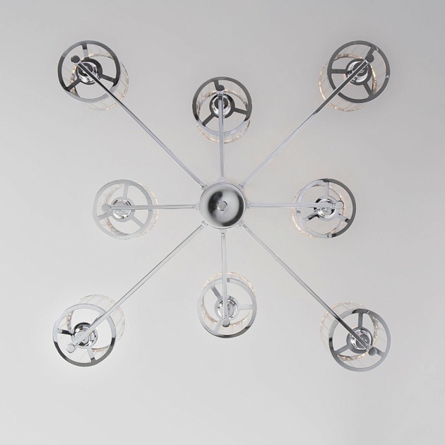 Потолочная люстра Eurosvet 60144/8 хром Фото № 2