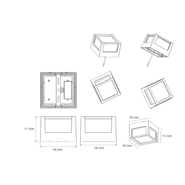 Уличный светодиодный светильник Arte Lamp Ulysses A6406PF-1BK Фото № 2
