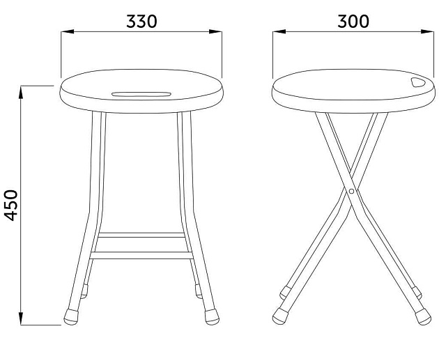 Складной стул AksHome белый, пластик 65931 Фото № 2