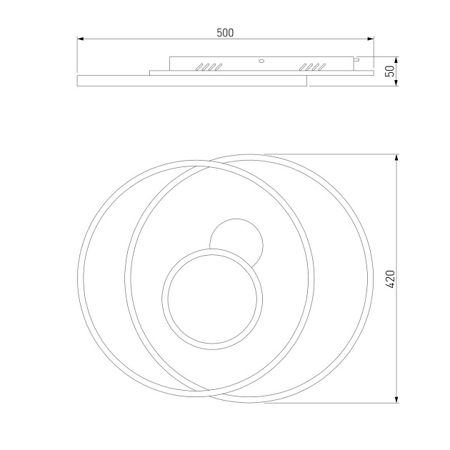 Потолочный светодиодный светильник Eurosvet Caroline 90256/1 Фото № 2